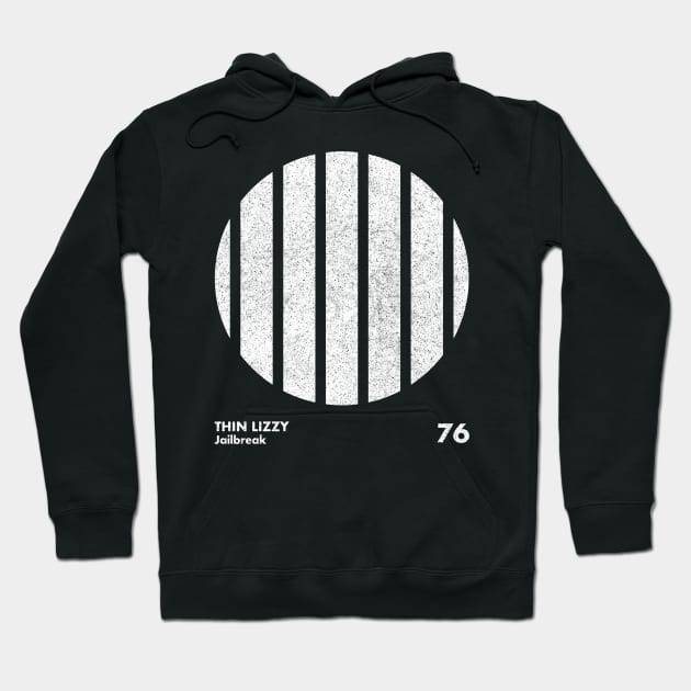 Thin Lizzy Jailbreak / Minimal Graphic Design Tribute Hoodie by saudade